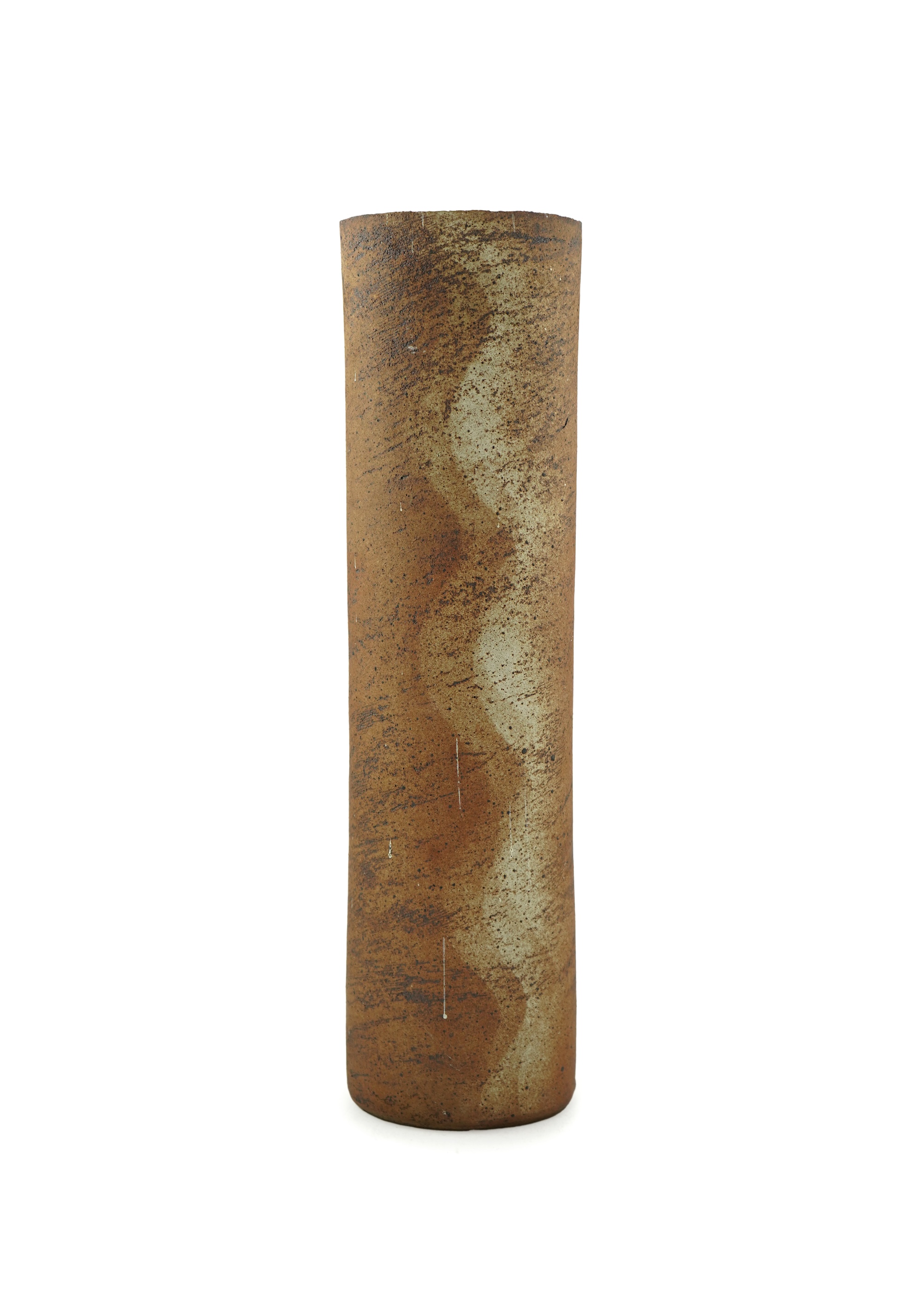 Joanna Constantinidis (1927-2000): A tall cylindrical stoneware vase